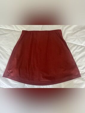 Rust color athletic skort